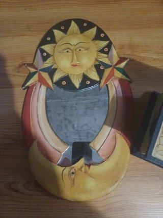 Specchio Sole e Luna con Scatola