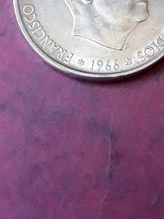 100 PESETAS 1966*69 . ESTRELLA TROQUELADA/TRUCADA