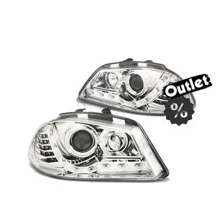 PK FAROS SEAT IBIZA 6L 02-08 DAYLIGHT CROMADOS INTERMITENTE