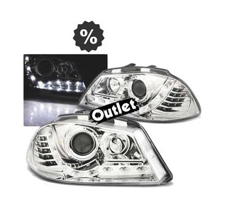 PK FAROS SEAT IBIZA 6L 02-08 DAYLIGHT CROMADOS INTERMITENTE