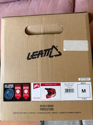 Casco Leatt Enduro Moto 2.5 Rojo