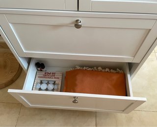 Cómoda blanco con puertas y 2 cajones