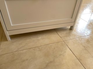 Cómoda blanco con puertas y 2 cajones