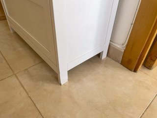 Cómoda blanco con puertas y 2 cajones