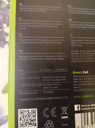 Caricabatterie Green Cell ChargeSource 3