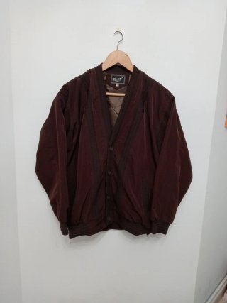 Chaqueta Bomber Vintage Marrón Granate 90's