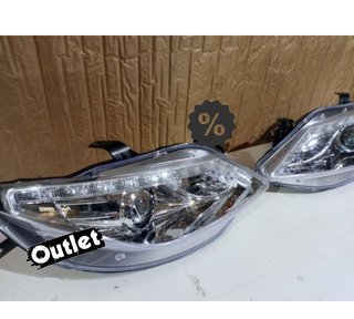 PK FAROS PARA SEAT IBIZA 6J 08-12 LUZ DIURNA FONDO CROMO R14