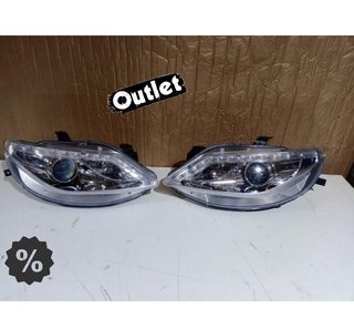 PK FAROS PARA SEAT IBIZA 6J 08-12 LUZ DIURNA FONDO CROMO R14