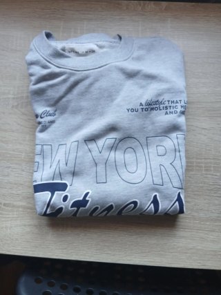 Sudadera Lefties Gris New York Fitness