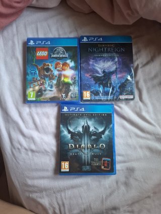 Pack 3 Juegos PS4: LEGO Jurassic, Elden Ring, Diab