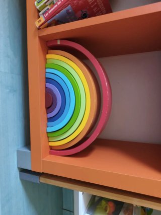 Arcoíris Waldorf Montessori Madera Juguete