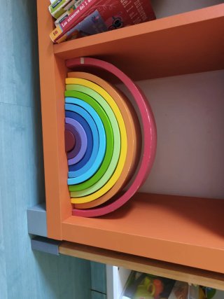 Arcoíris Waldorf Montessori Madera Juguete