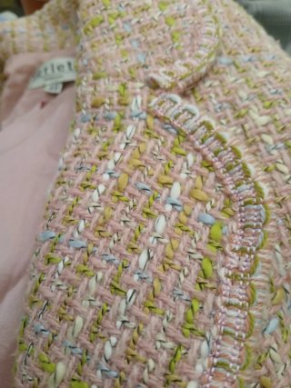 Chaqueta Americana Rosa Jaspeada