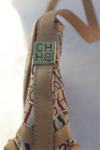 Mala de Ombro Carolina Herrera em Pele Bege