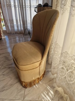 Sillas descalzadora vintage años 60 beige