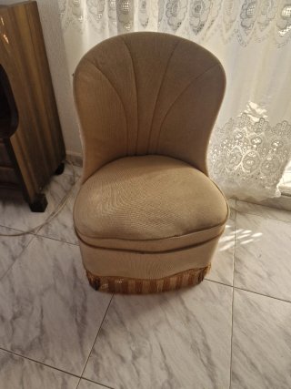 Sillas descalzadora vintage años 60 beige