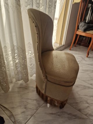 Sillas descalzadora vintage años 60 beige