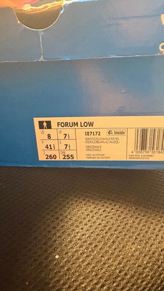 Adidas Forum Low Zapatillas azul marino y blanco