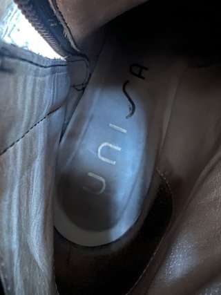 Botines Unisa Piel Negra Plataforma  Nuevos!!