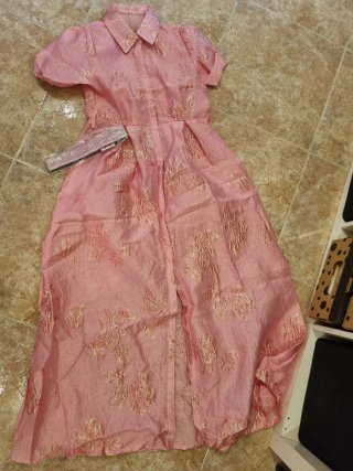 Lote 2 vestidos largos rosas