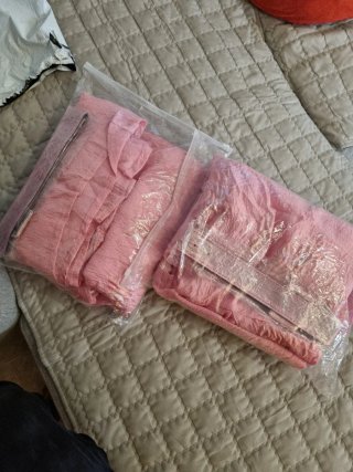 Lote 2 vestidos largos rosas