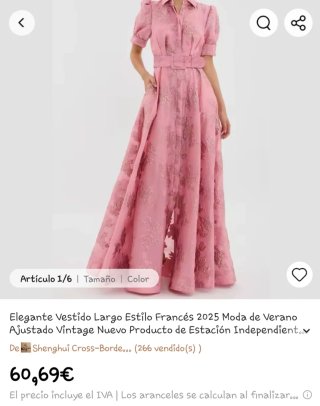 Lote 2 vestidos largos rosas
