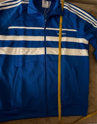 Chaqueta Adidas Original Azul y Blanca Nueva