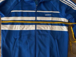 Chaqueta Adidas Original Azul y Blanca Nueva