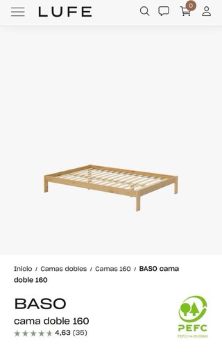 Somier de madera para cama