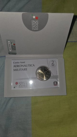 Moneda Italia 2€ Centenario Fuerza Aérea 2023