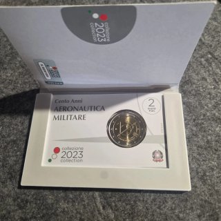 Moneda Italia 2€ Centenario Fuerza Aérea 2023