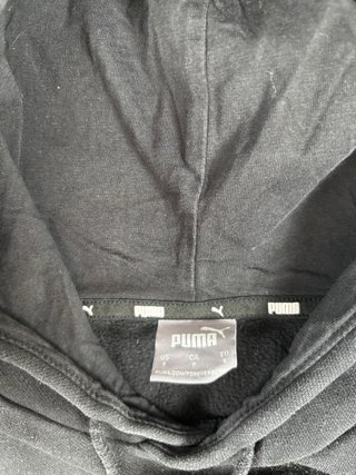 Sudadera PUMA Negra | Hoodie con Capucha | Vintage