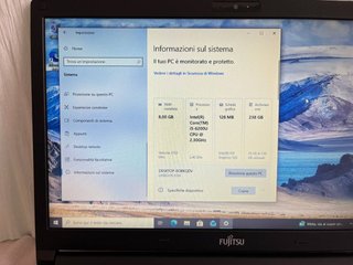 Fujitsu Lifebook I5, 8 gb ram, ssd 240 gb