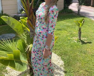 Vestido estampado multicolor