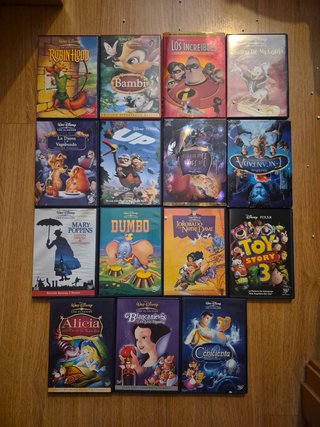 Colección Películas Disney DVD (Español) 15 clásic