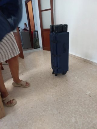 Cuna de viaje con colchón y funda
