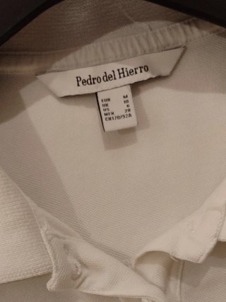 Polo Pedro del Hierro blanco talla M