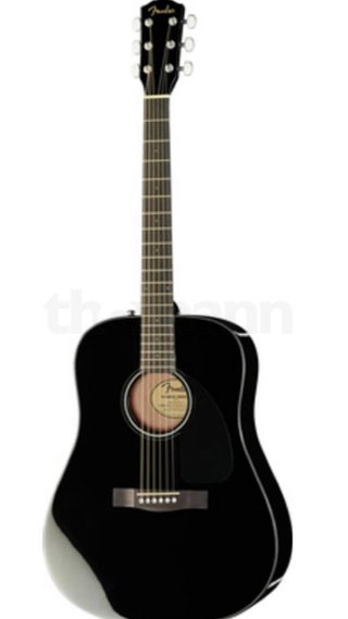 Guitarra Acústica Fender Negra