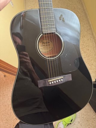 Guitarra Acústica Fender Negra