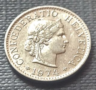 Moneda Suiza 1974