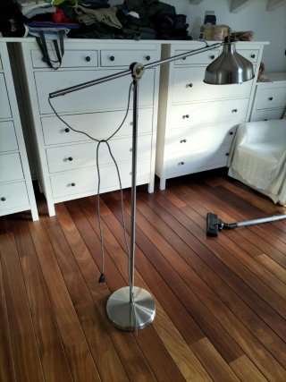 Lámpara de pie Ikea Metal Plata