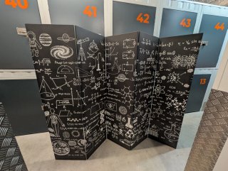 Biombo decorativo ciencia y matemáticas