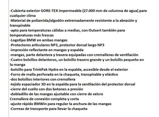 Chaqueta BMW GS Rallye GTX Negra Caballero