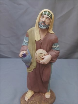 Figura Hebreo con Cántaro y Pan 20cm