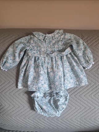 Conjunto bebé floral 6 meses