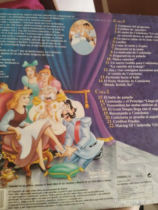 Laserdisc Mary Poppins Clásicos Disney