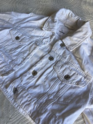 Chaqueta vaquera blanca Pull&Bear Talla XS