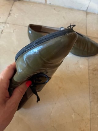 Zapatos Prada Verde Oliva Charol