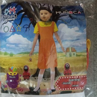 Disfraz Muñeca Juego del Calamar Talla L