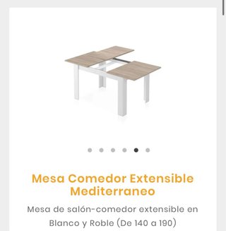 Mesa de comedor extensible